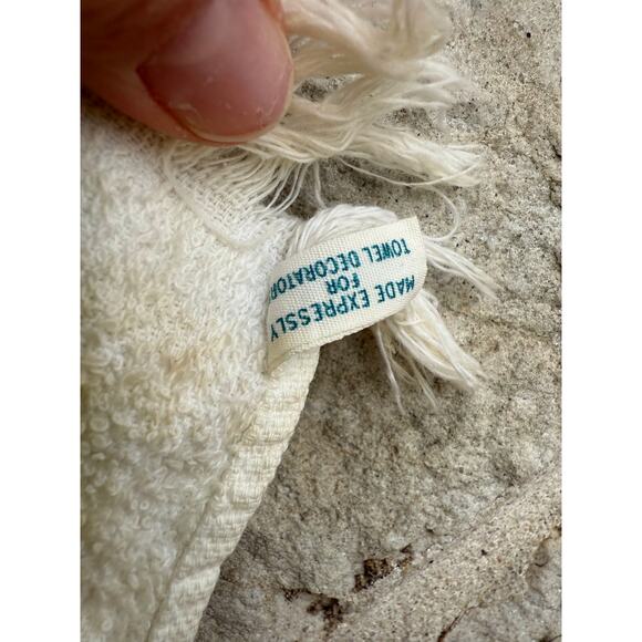 Vintage cannon yellow and gold rose bath towel - Picture 7 of 12